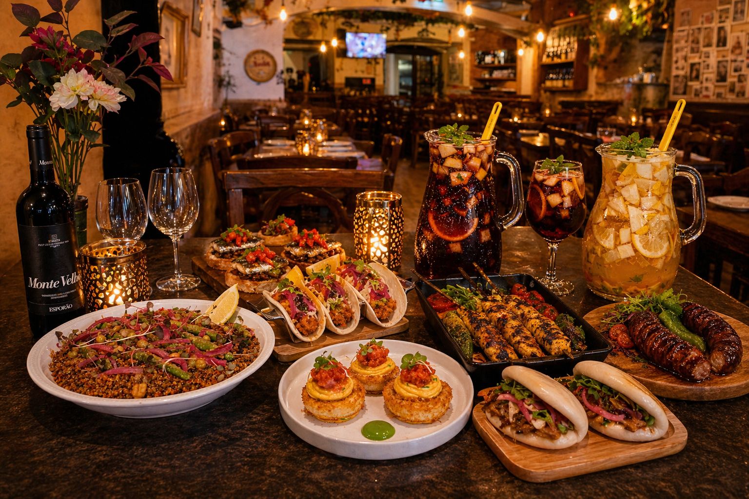 Fresh tapas and great wine